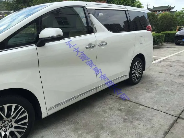 For 2016-2019 2017 2018 Toyota luxuriousness Edition Alphard AH30 Car Accessories ABS Chrome Side Door Line Garnish Body Trim