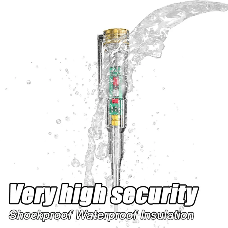 4 قطعة ذكي التعريفي الطاقة الجهد القلم 24-250 فولت جهاز فحص الدائرة الكهربائية مفك كهربائي مؤشر كهربائي #3