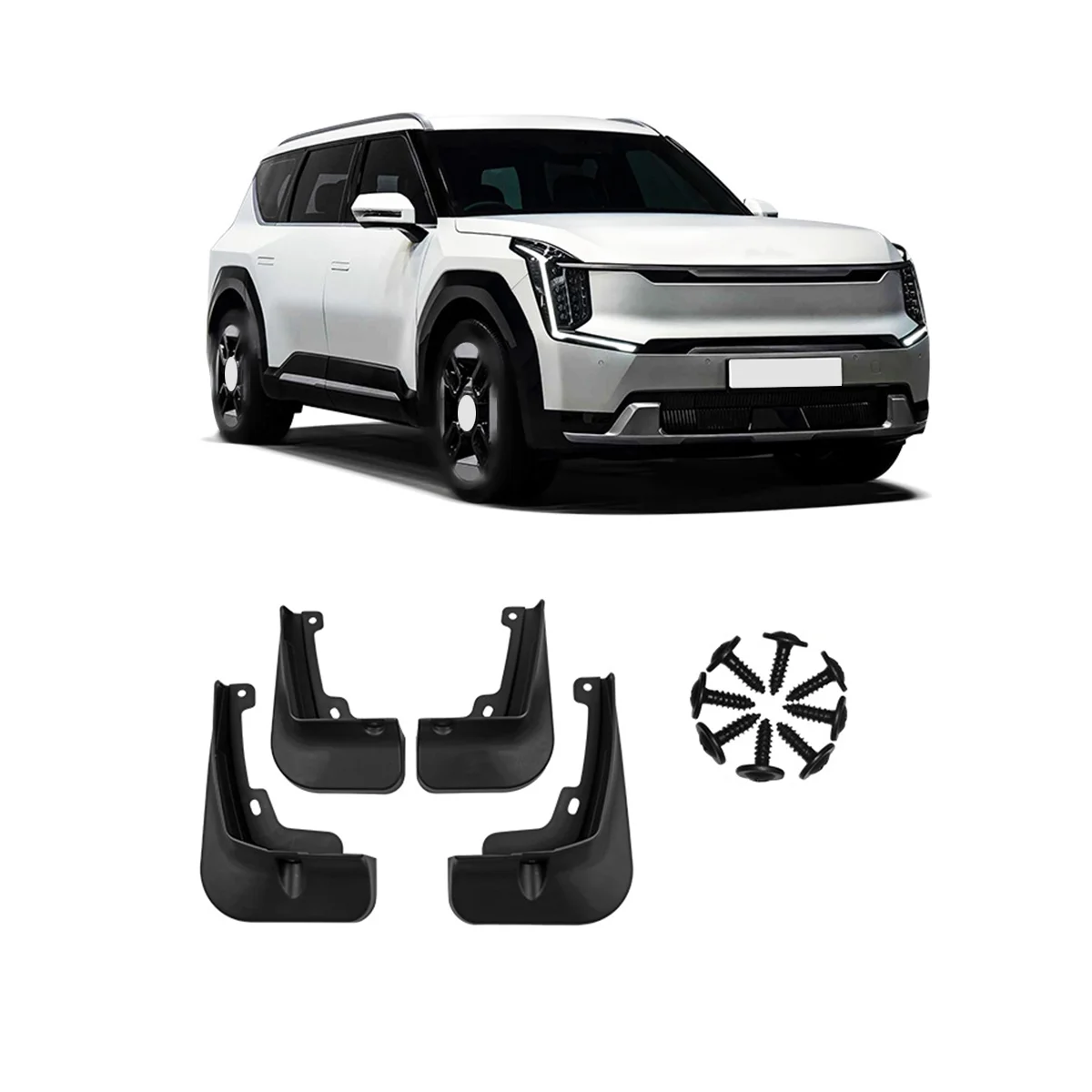 4Pcs Car Mud Flaps for Kia EV9 2023+ Mudguards Fender Mud Guard Flap Splash Flaps Accessories