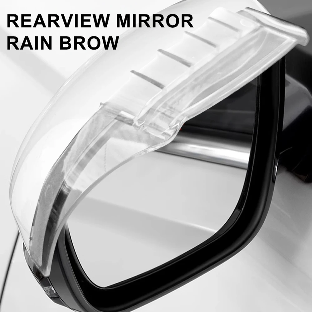 Air guide diversion rainwater car rearview mirror rain eyebrow reflector reverse mirror ventilation type universal rain eyebrow