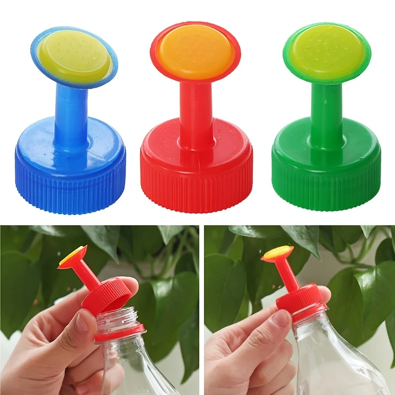 3pcs Garden Plant Watering Sprinkler Flower Watering Bottle Cap Nozzle Irrigation Head Sprayer For Indoor Outdoor Potted Plant