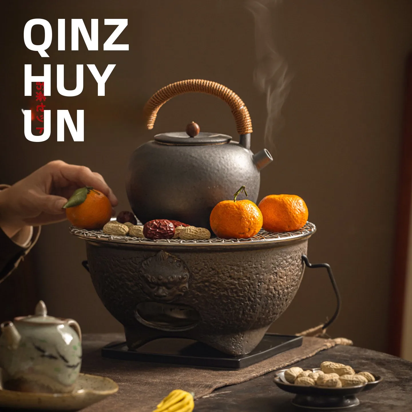 

New Chinese Sle Cerc Charcoal Tea Stove Indoor Outdoor Use Wood Carbon Tea Brewing Stove Heat Resistant for Tea Lovers