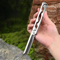New Outdoor All Steel Folding Knife Camping Multifunctional Portable High Hardness Folding Knife for Outdoor Survival