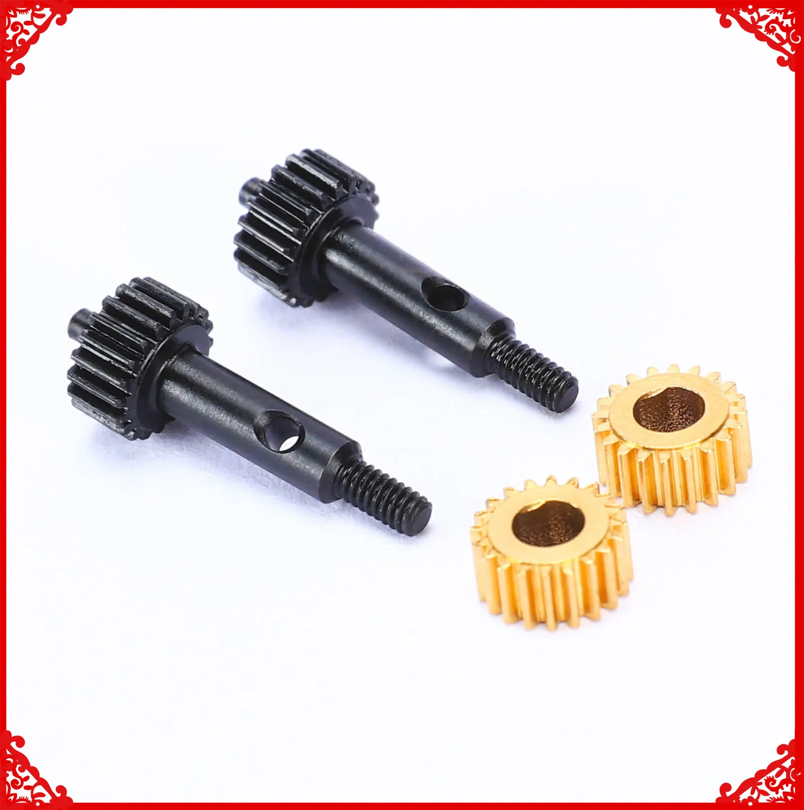 RCAWD C-type copper bridge special axle gear for Axial 1/24 SCX24 crawlers AXI90081 AXI0001 AXI0002 AXI00005