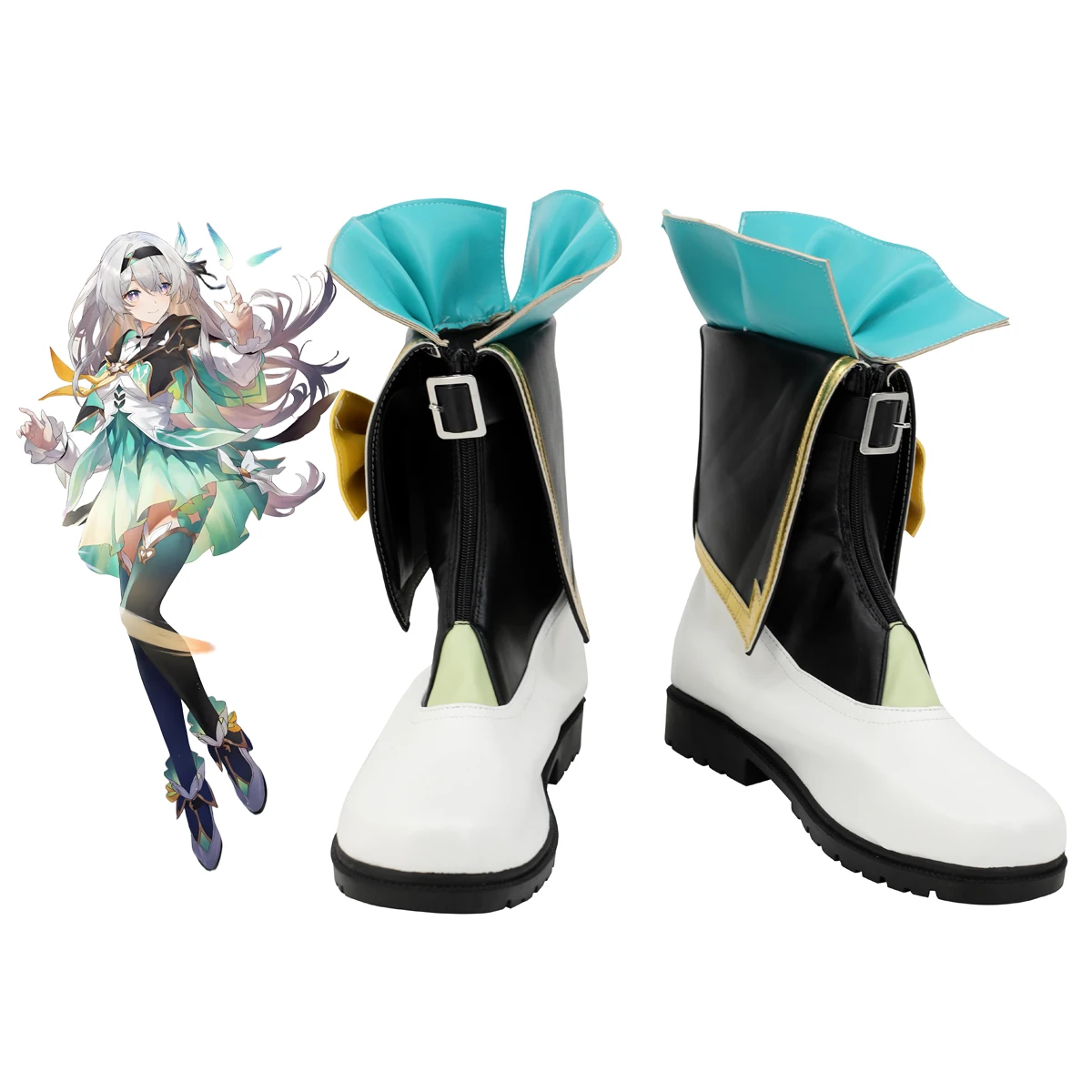 

Honkai Star Rail Firefly Cosplay Shoes Custom Made Boots Any Size for Unisex