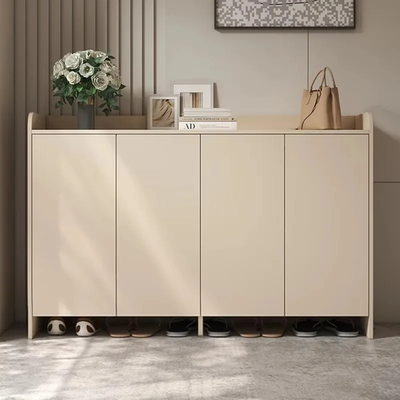 

Dustproof White Shoe Cabinet Narrow Design Strong Modern Narrow Shoe Cabinet Space Saving Wooden Estante Para Zapatos Furniture