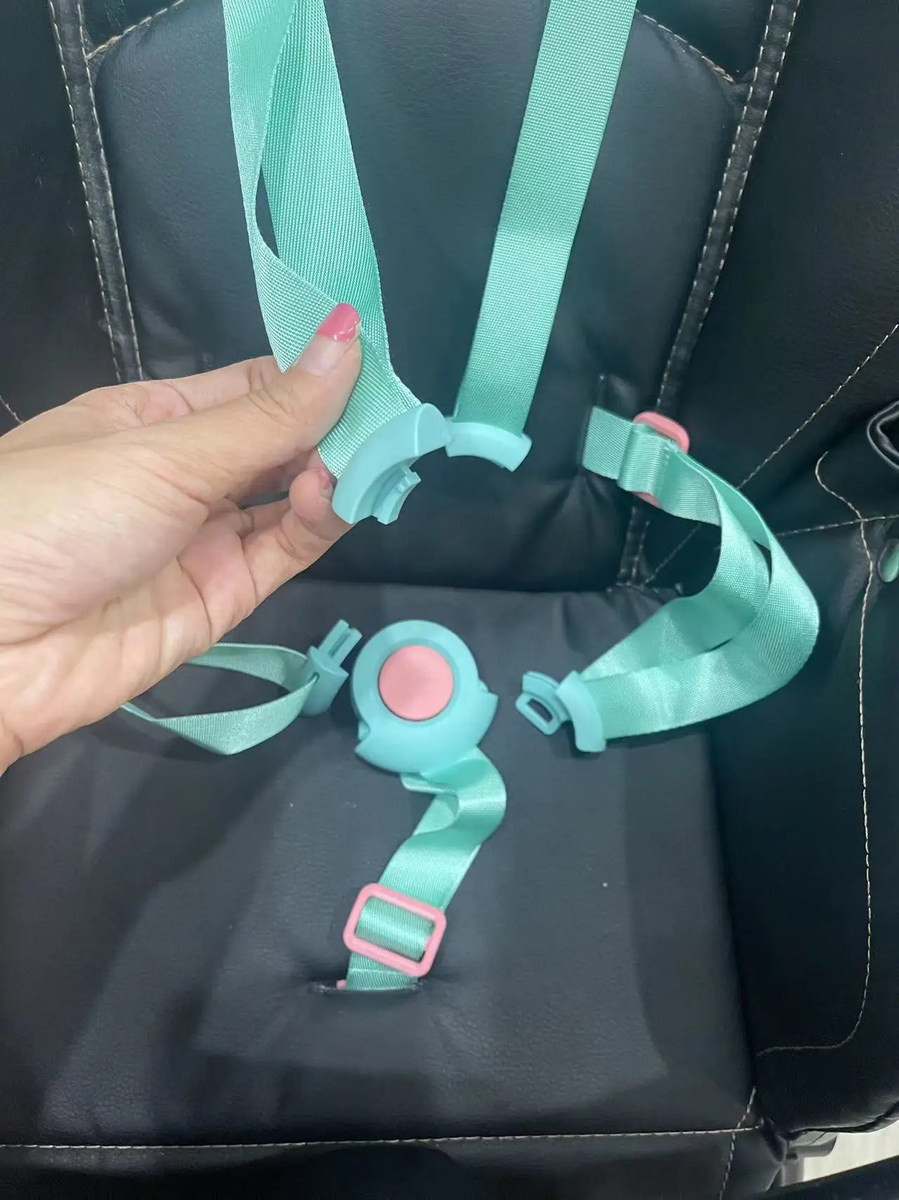 Tali untuk kereta bayi silang perak Harness pengganti sabuk tempat duduk bayi jahit Meshbase