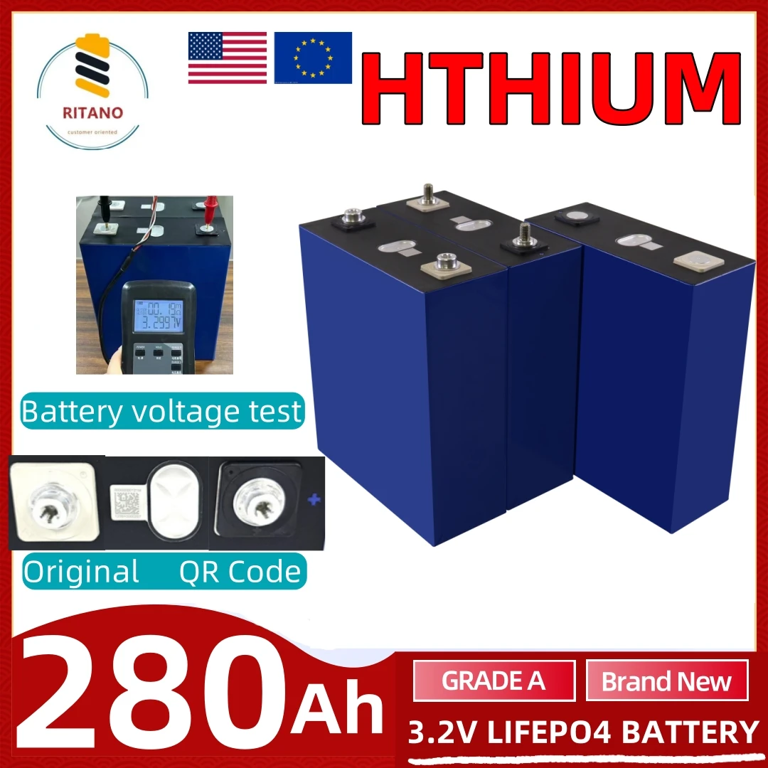 

New 280Ah 314Ah 304Ah Lifepo4 Rechargeable Battery 3.2V Grade A 10000 Cycle Lithium Iron Phosphate Prism Solar Energy Duty Free