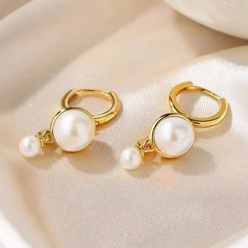 العصرية مجوهرات الحلو مزاجه الكورية مقلد بيرل القرط للنساء الإناث الهدايا تصميم أنيق الأذن اكسسوارات Hot البيع