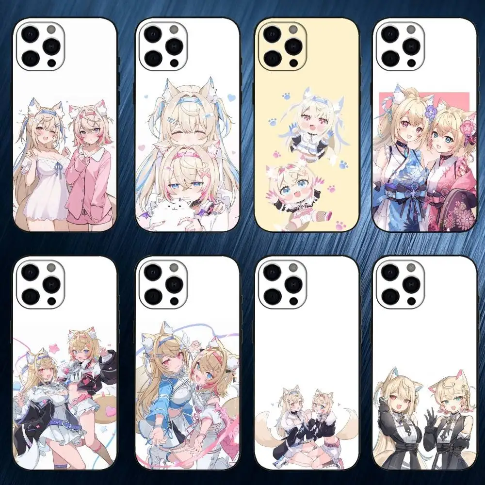 

F-FuwaMoco Phone Case For iPhone 17,16,15,14,13,12,11 Plus,Pro Max, Soft Silicone Black Cover