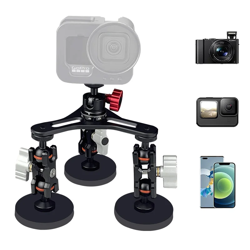 High Quality Factory Price Custom Logo Magnetic Car Mount Bracket for Action GoPro Cameras