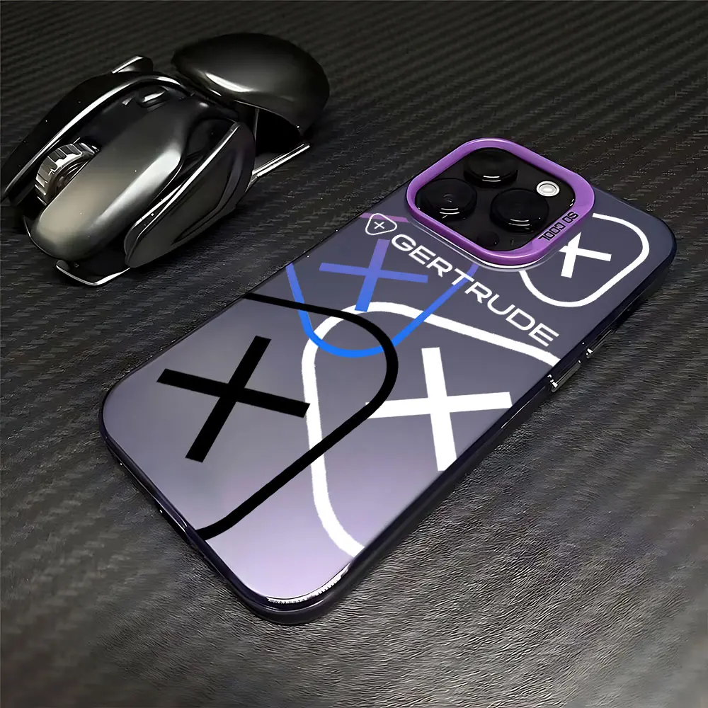 حافظة هاتف عصرية جميلة لهاتف G-Gertrudes iPhone 16 15 14 13 12 11 mini Pro Max X XR XSMAX 8 7 Plus غطاء خلفي غير لامع مضاد للسقوط