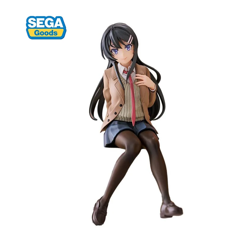 

Оригинальная аниме-фигурка в наличии, 14 см, SEGA Rascal Not Dream of Bunny Girl Senpai Sakurajima Mai, модель, игрушки, куклы, подарки