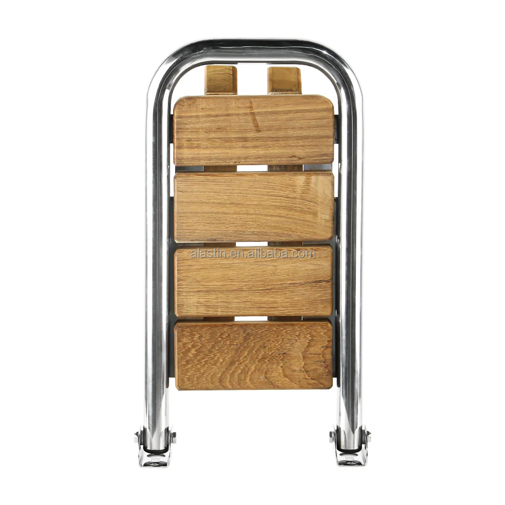 الجملة أجزاء اليخوت خشب الساج منصة السباحة قارب خشبي منصة سلم مع Stanchions2025