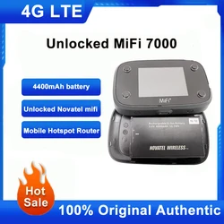 Unlocked Novatel 7000 150 Modem 4G WiFi Sim kart WiFi yönlendirici mbps Mini açık taşınabilir cep 4400 pil mah