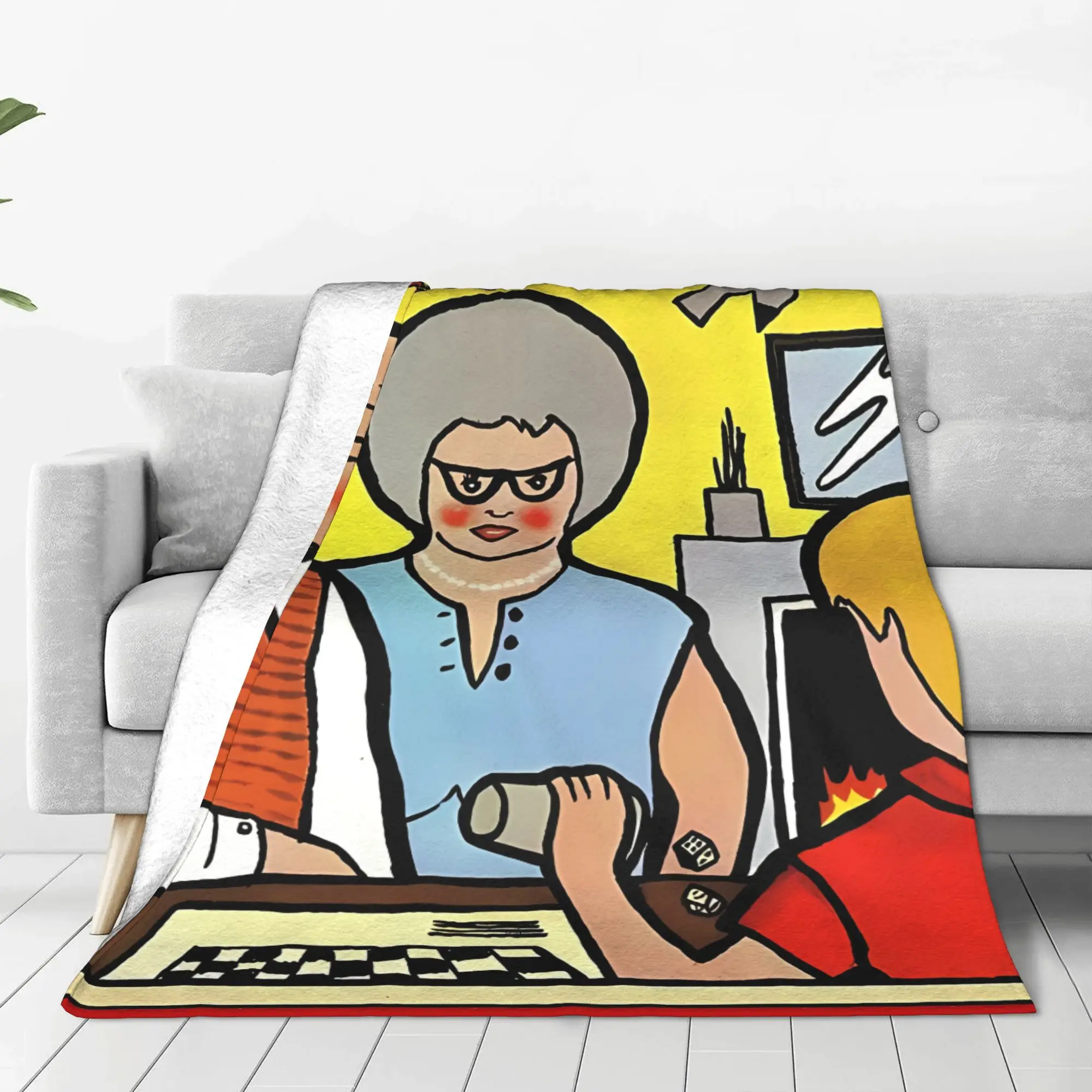 1PC Home Cute Room Decor Plans Blanket Throw Blanket XTC Novelty Warm Blanket All Season