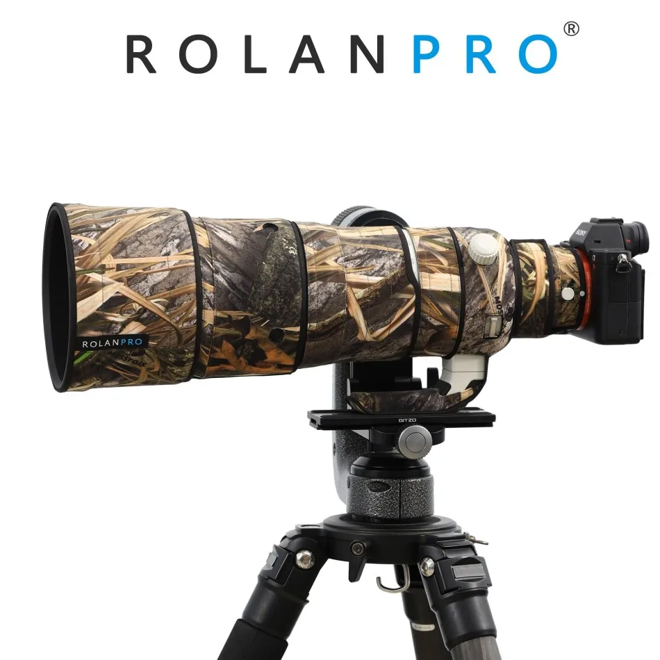 ROLANPRO Lens Coat for Sony FE 100-400mm F4.5 GM OSS Lens Protective Sleeve Camera Protection Case Raincover Camouflage Cover