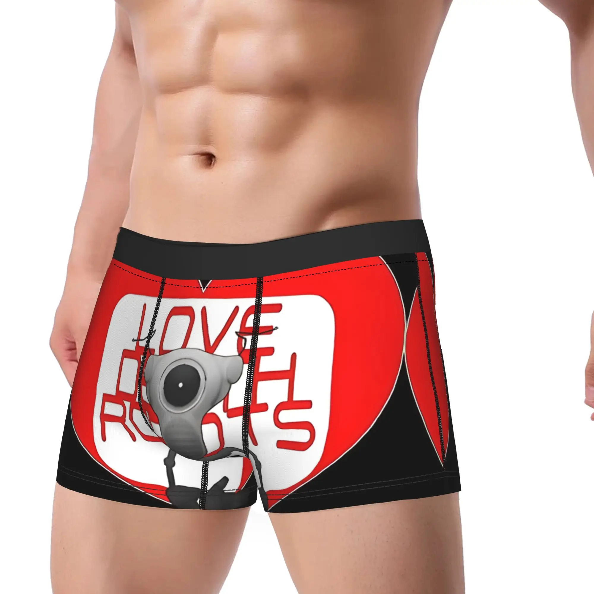 lLOVE DEATH ROBOTS AI INSPIRED lLove Death and Robots Underpants Homme Panties Male Underwear Ventilate Shorts Boxer Briefs