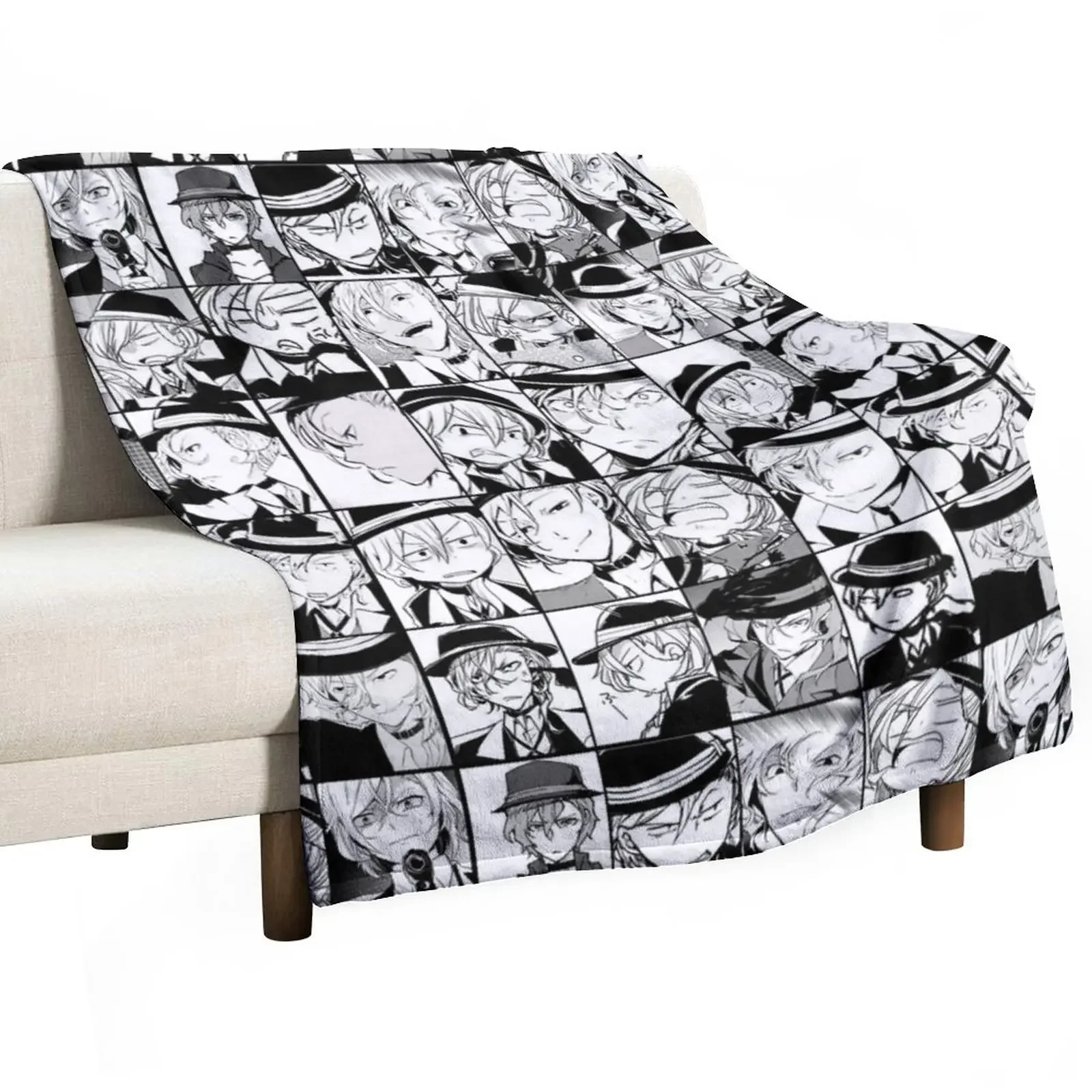 chuuya collage- manga version Throw Blanket Comforter Blanket Luxury Throw Blanket manga