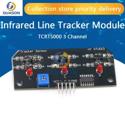 DC 5V 3 Channel Infrared Line Tracker Sensor Module Trio Detector Output TCRT5000 Sensor 10mm Distance For Robot Kit AVR/ARM/PIC