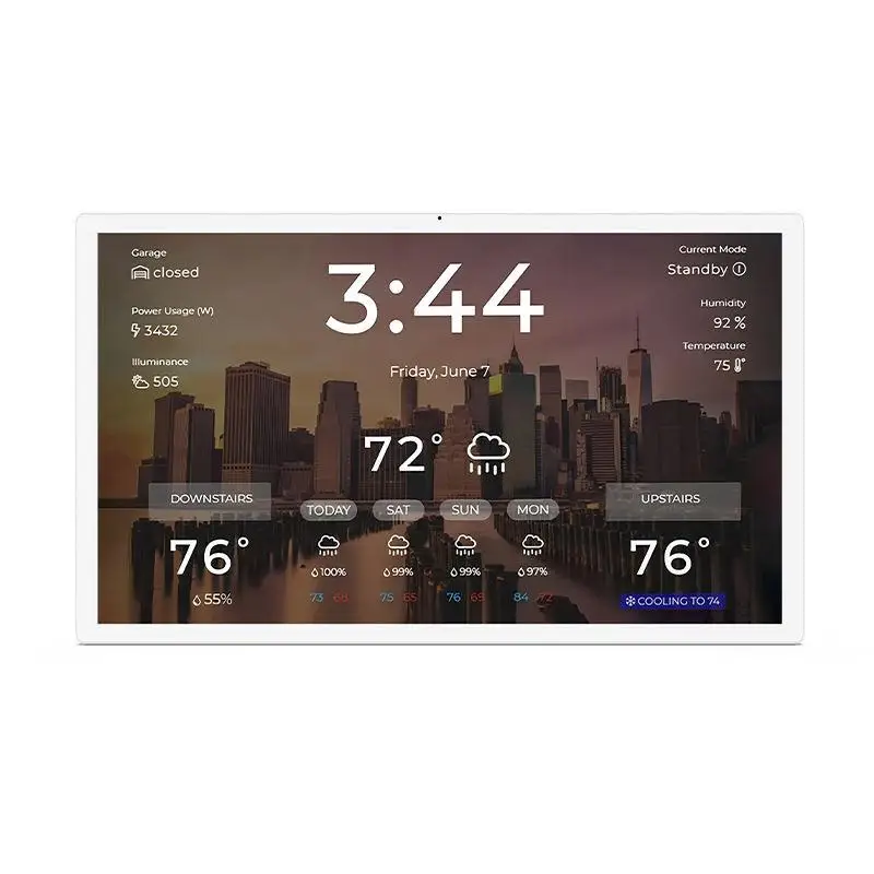 Imagem -02 - Controle de Casa Inteligente Android 14 de 156 Polegadas Fhd1080p Thin Edge Tablet Entrada Hdmi Câmera de 8mp Painel de Controle Montado na Parede Poe Unidade de