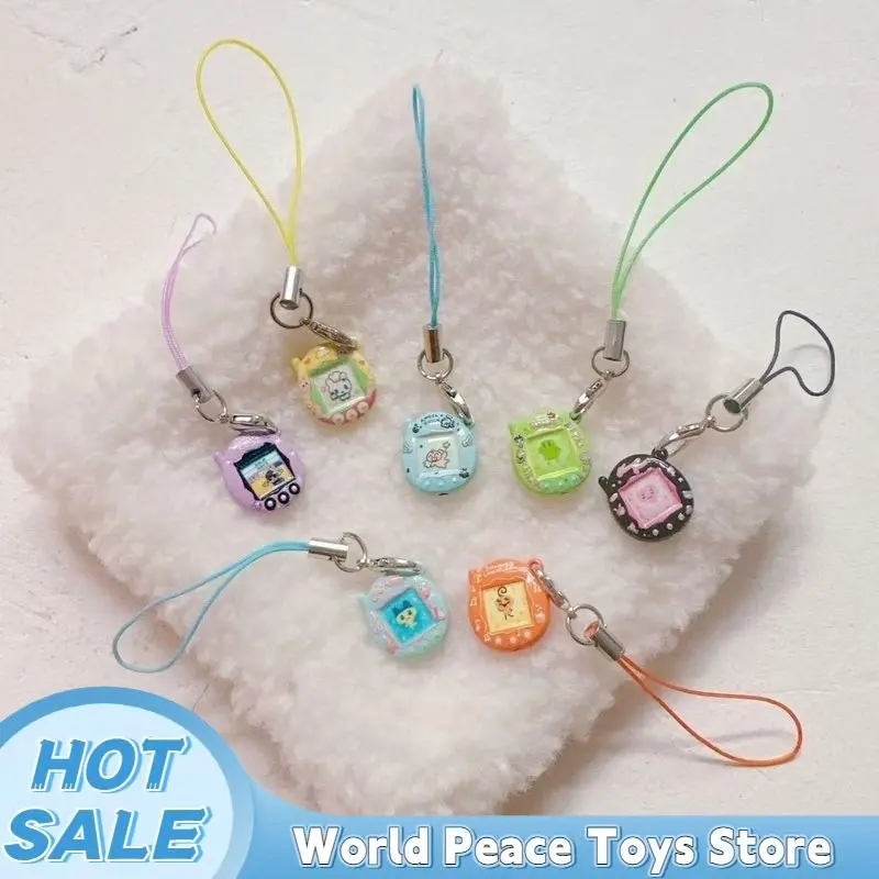 

Kawaii Japanese Miniature Tamagotchi Keychain Pendant Bag Purse Key Accessory Collection Phone Case Chain Bag Hanging Decor Gift