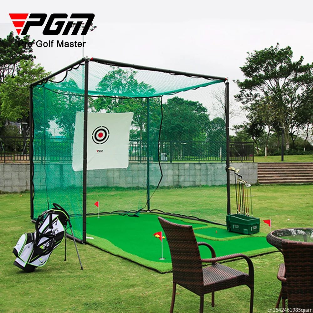 PGM Golf 3 * 3 * 3 meter Large Net Golf Practice Net Golf Supplies Strike Cage