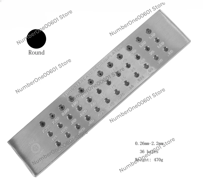 

Good Quality Round Shape Tungsten Carbide Wire Drawplate for Jewelry Making