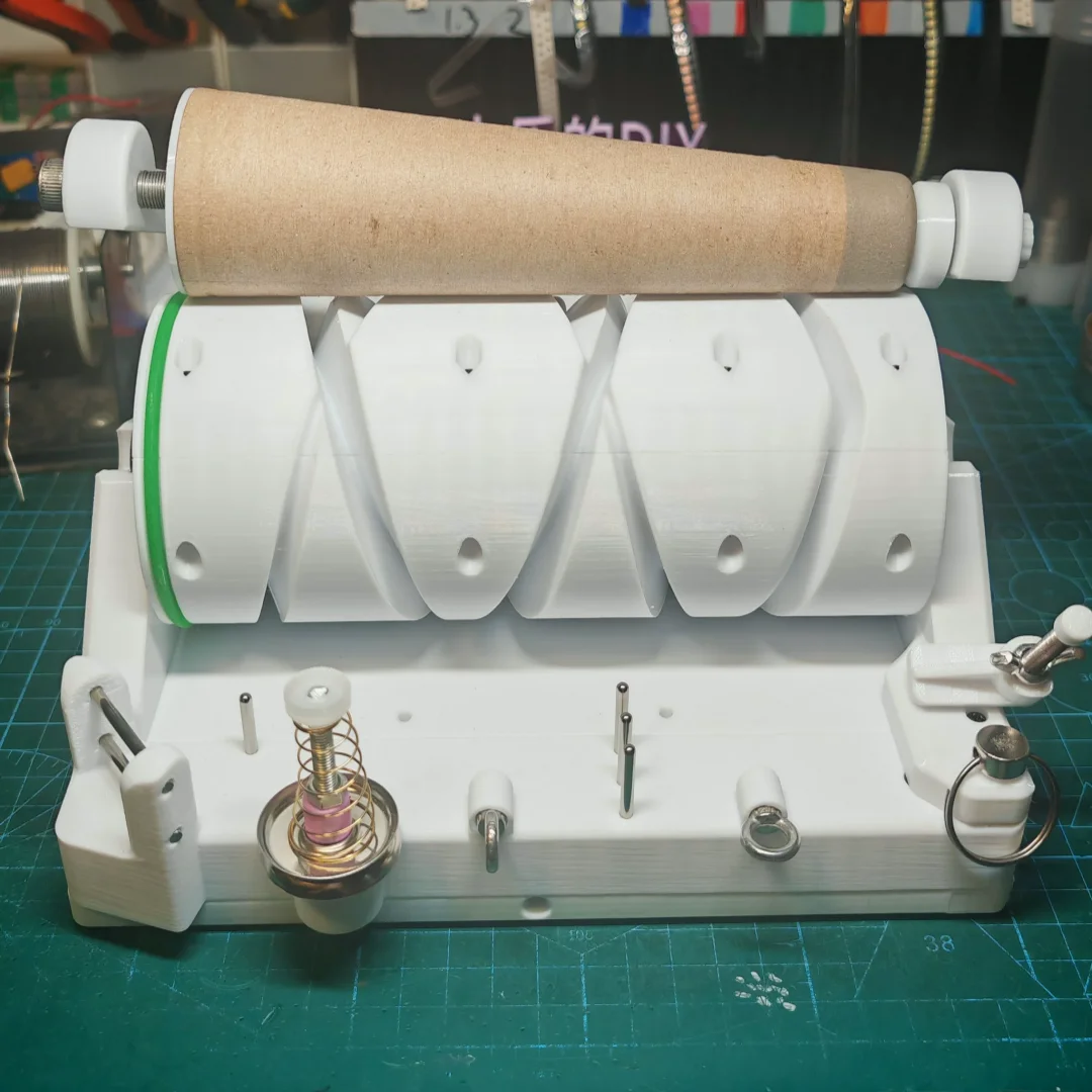 One‑Key Folding Desktop Yarn Twisting Rewinder Timing Setting Anti‑Burn Motor Quick Release Spool Bucket Yarn Winding Tool