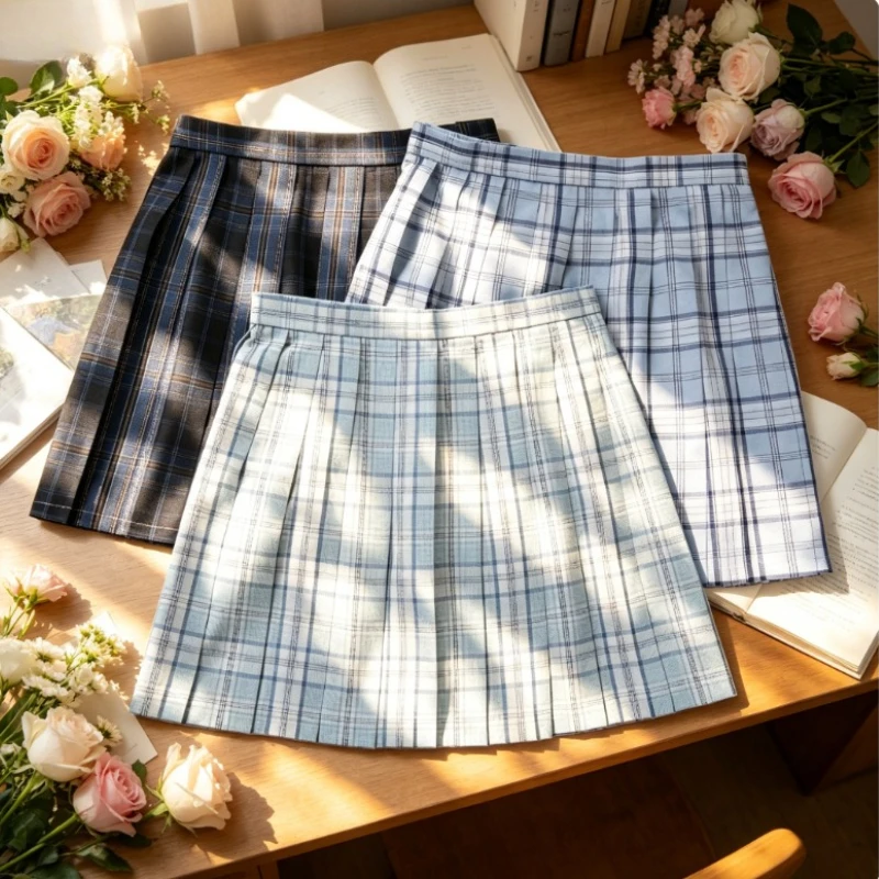 japanese-jk-uniform-plaid-pleated-skirt-original-pleated-design-preppy-style-for-girls-ideal-for-student-daily-campus-wear