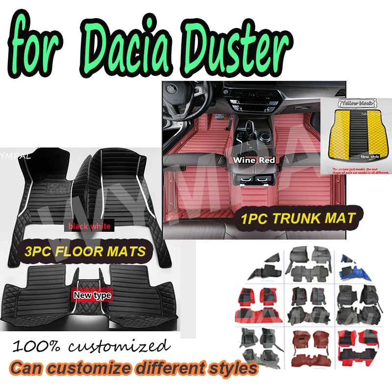 LUXURY Russia Car Floor Mats For Dacia Duster Renault Duster HM 2021~2022