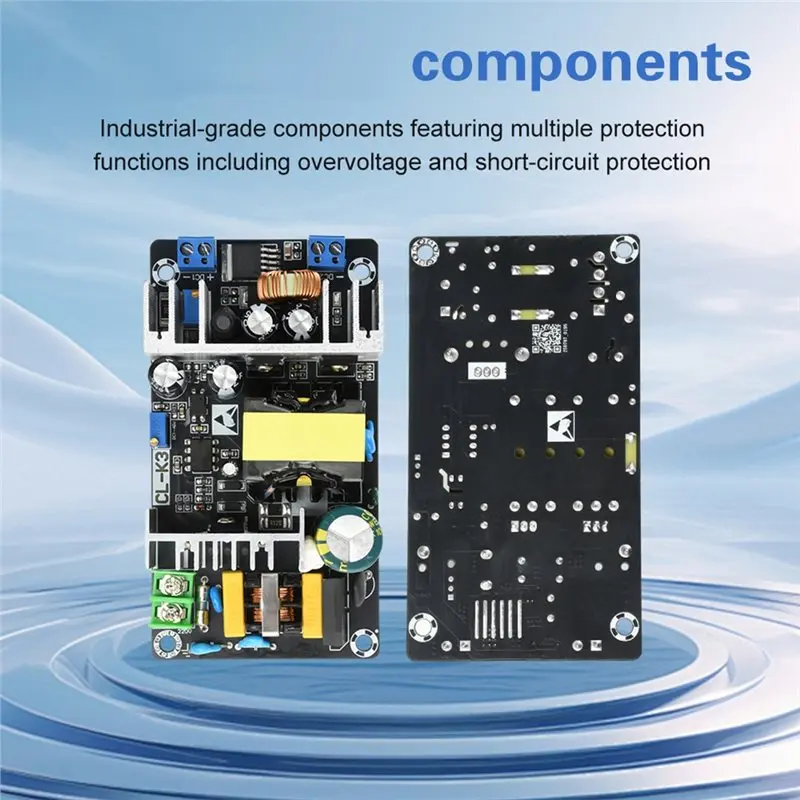 LXYB18B 24V 12V 5V Switch Power Board 24V 12V 5V Power Switch Board 180W High Power Module Dual Output Adjustable 50HZ/60HZ