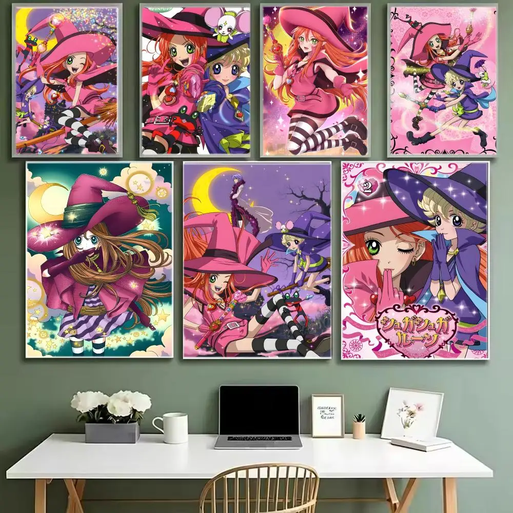 Póster clásico de Anime S-Sugar Sugar Rune, póster icónico, arte de pared impreso, póster decorativo, decoración del hogar, regalo sin marco