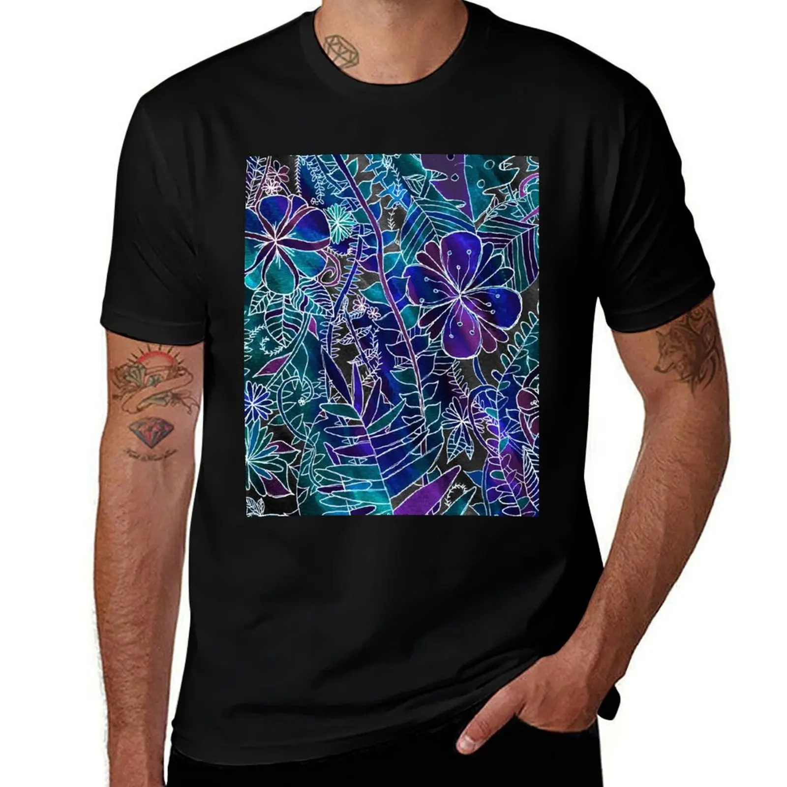

GALAXY JUNGLE T-Shirt t shirt man plain man t shirt luxury anime t shirts oversize T-shirt
