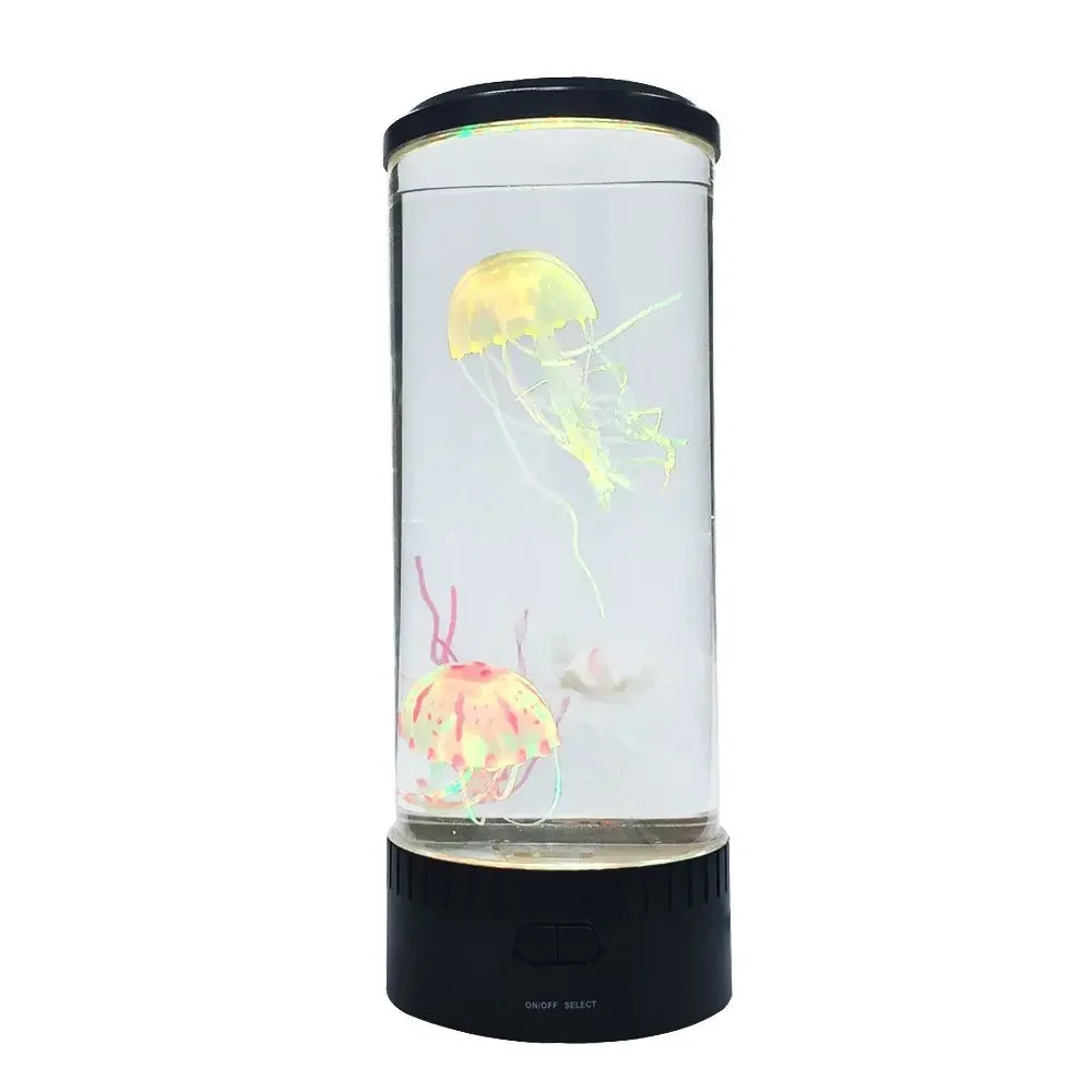 Imagem -05 - Colorido Led Jellyfish Lamp Simulação de Aquário Decoração de Casa Table Lamp Atmosfera Luz Noturna Novidade Iluminação Grande Água