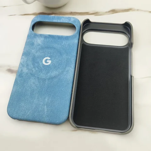 Чехол для телефона с текстурой ковбойской ткани, магнитный, для Google Pixel 9 10 Pro XL 7 8 Pro 8A 7A, матовый, жесткий, ударопрочный, с защитным бампером