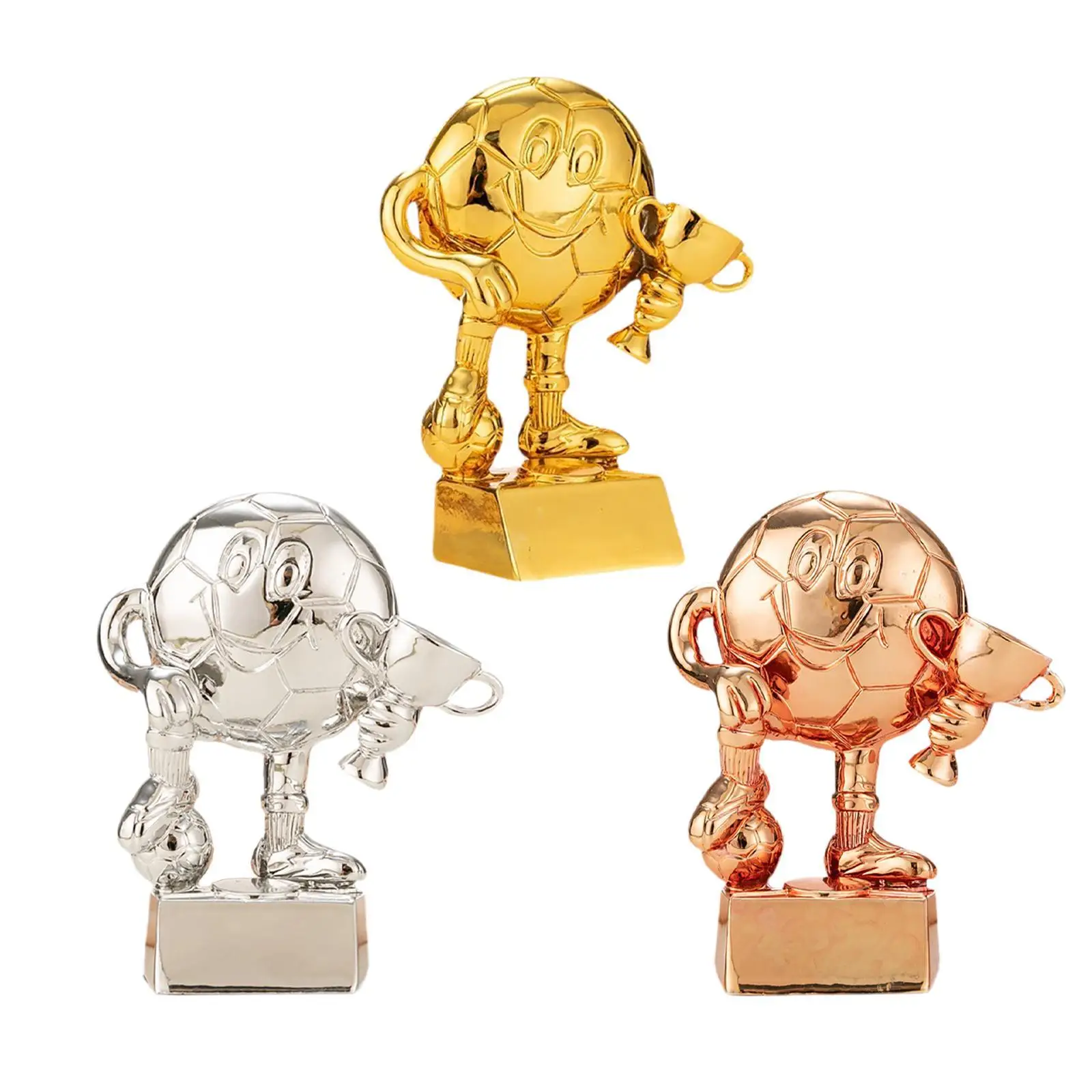 

Soccer Trophy Electroplating Reward for Primary School Student Match School