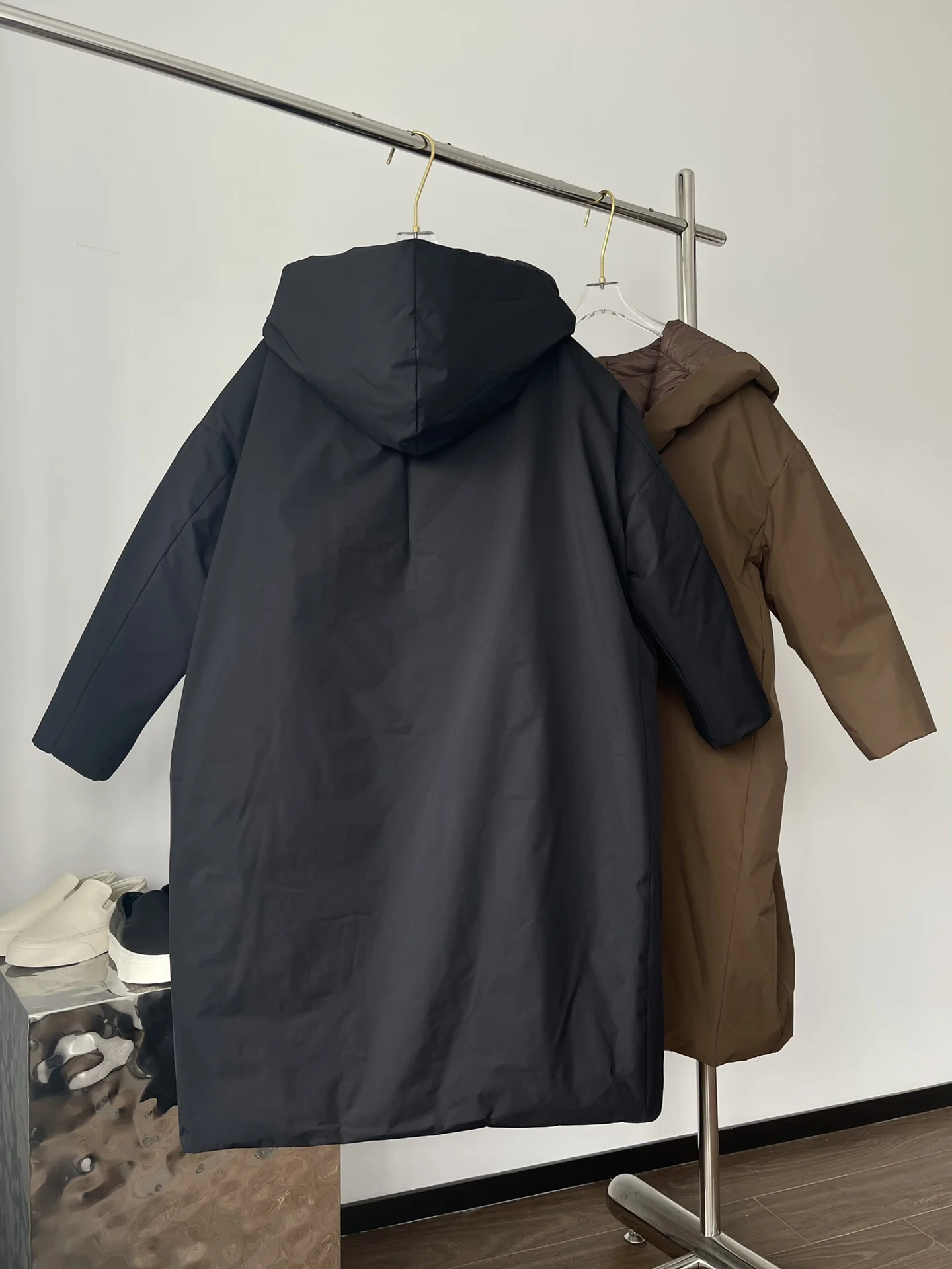 2025 Abbigliamento donna Piumino reversibile silhouette semplice Autunno Inverno Nuovo 1103