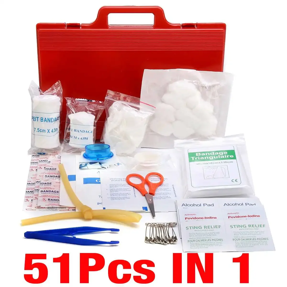 Draagbare 16-300 stuks noodoverlevingsset EHBO-kit voor medicijnen Outdoor Camping Wandelen Medische tas Noodhandtas