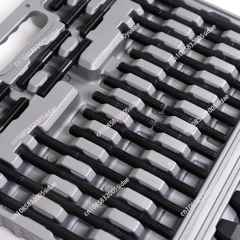 58-Piece Metric Combination Clamp Set, Heavy Duty Machine Tool Fixture Clamping Kit