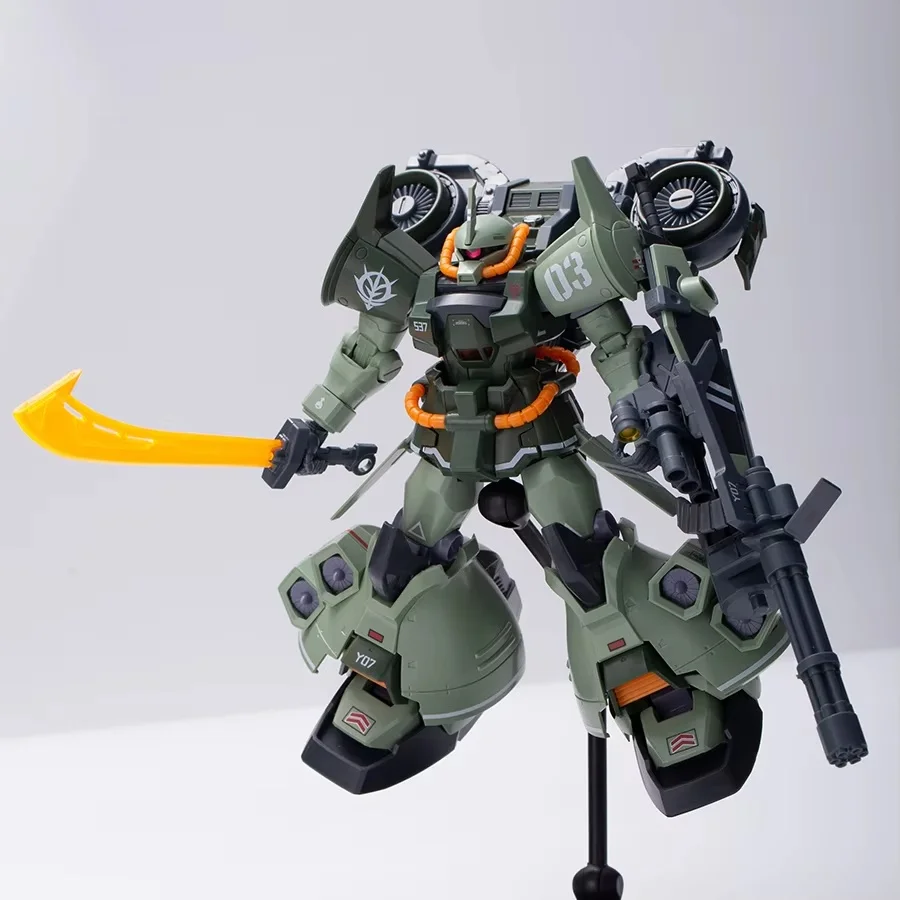 الجاذبية HG 1/144 MS-07H-8 Gouf نوع الطيران التجمع أطقم منمذجة-عمل الشكل البلاستيك لعبة روبوت باللون الأسود والأخضر والأزرق #2