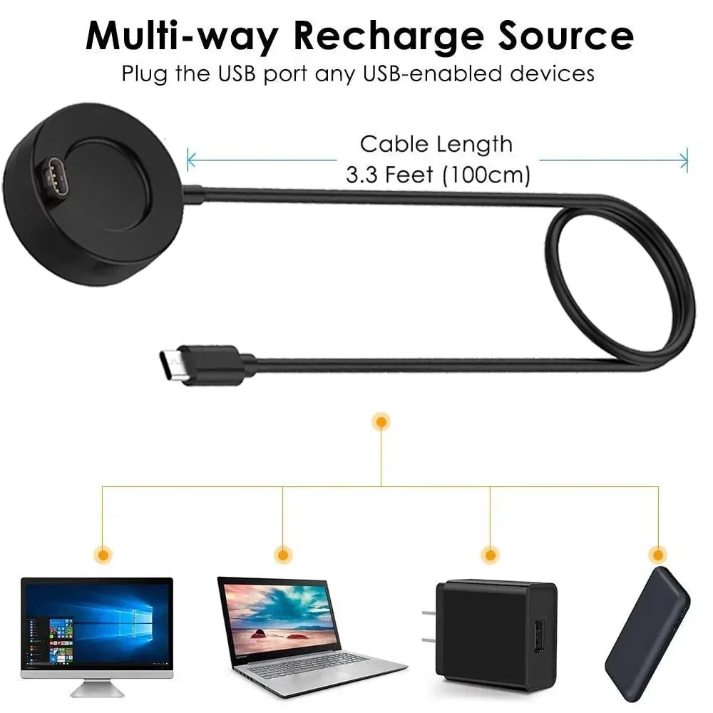 Cable cargador 2025 para Garmin Fenix 5 5S 5X 6 6S 6X 6Pro 7 7X Plus 8/Venu 2 2S Sq/Vivoactive 3 4 estación de soporte de base de carga