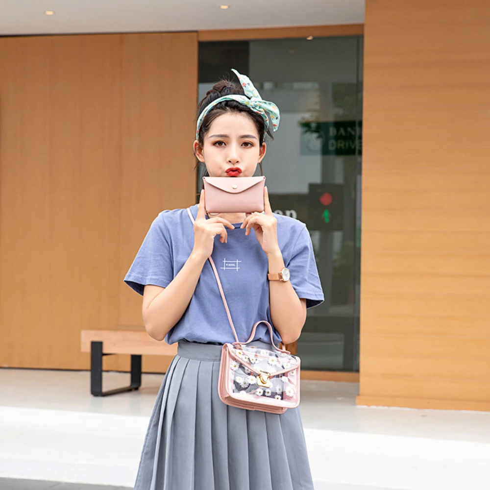 レディース斜め掛けショルダーバッグかわいいプリント小さなスク - Women'S Fashion Business Casual のレビューと価格