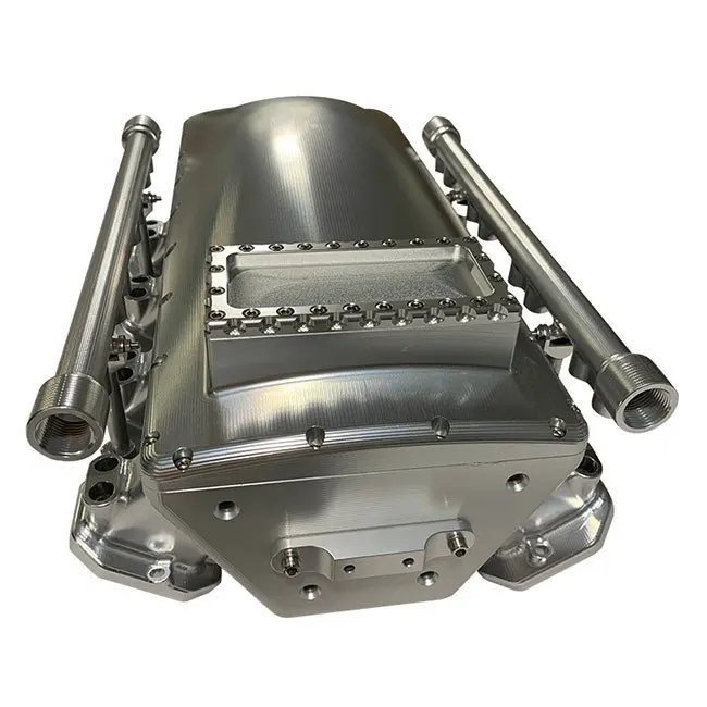 مخصص LS3 CNC الألومنيوم البليت مشعب السحب حالة جديدة قطع غيار السيارات #5