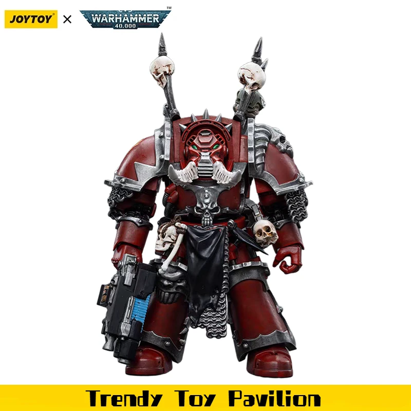 【JOYTOY】Warhammer 40K Chaos Space Marines Woorddragers Chaos Terminator Garchak Vash 1/18 Action Figure Speelgoed
