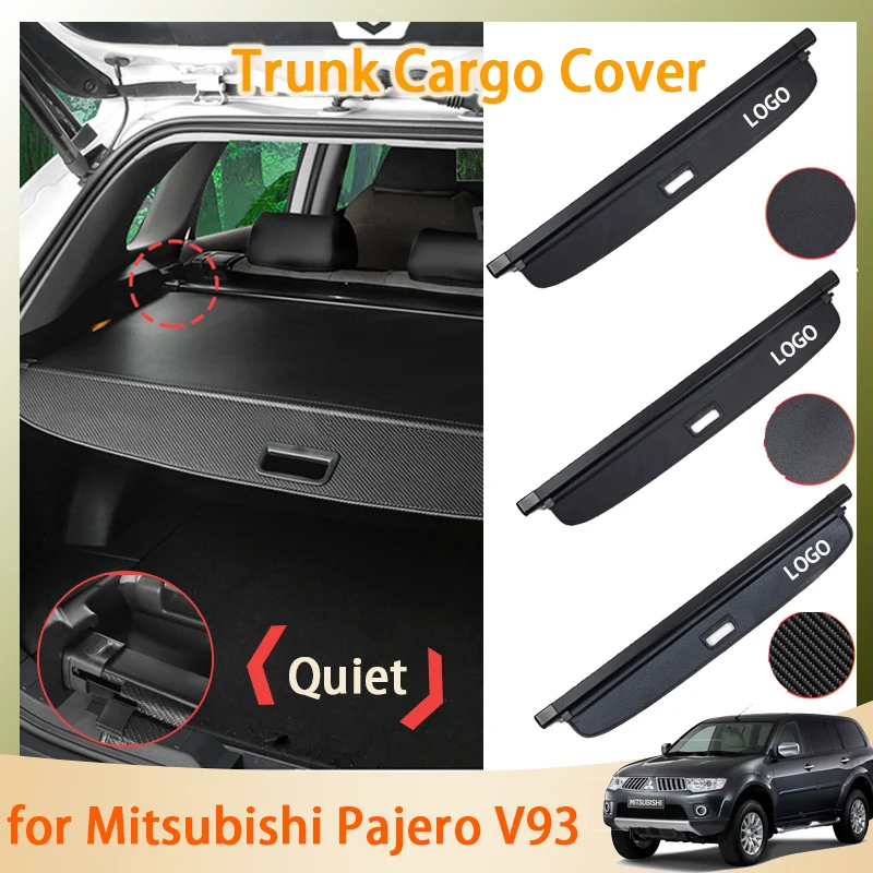 Trunk Cargo for Mitsubishi Pajero V93 V97 V73 2007~2021 2010 2012 2016 Car Accessories Mat Rear Curtain Retractable Anti-peeping