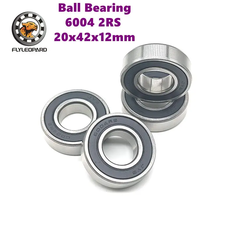 

1/2PCS 6004RS 20X42X12mm Deep Groove Ball Bearing- The Versatile Solution for home appliances,motors and light-duty machinery