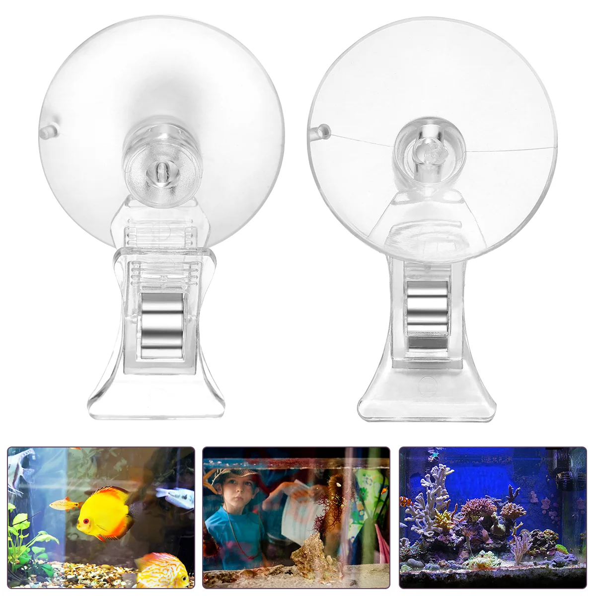 Fish Tank Accessories Ventosa Para Algas Acuario Aquarium Seaweed Clip Suction Cup