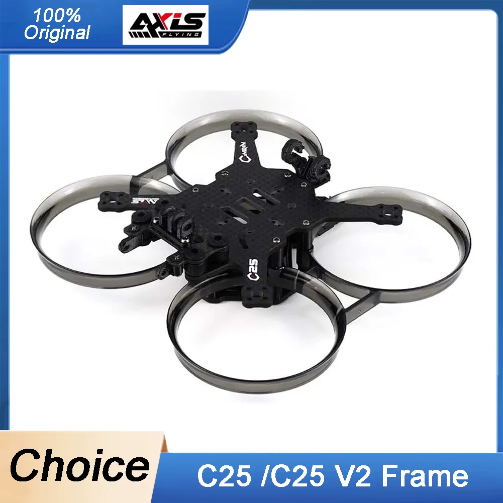 

Axisflying C25/C25 V2 Carbon FiberFPV DroneFrame Kit 2.5 Inch Cinewhoop with O3 Air Unit RC Freestyle Drone-Supports O3 Air Unit