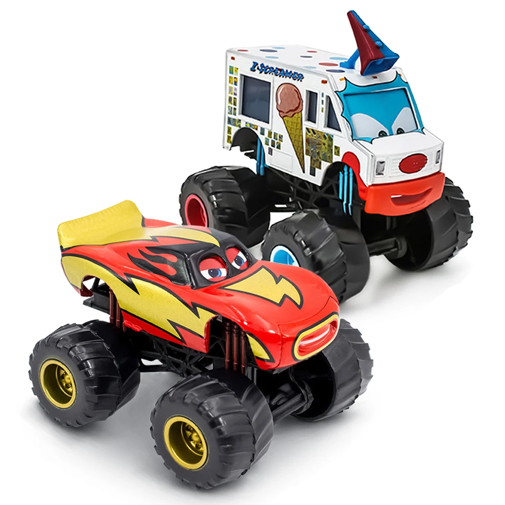 Pixar Cars 3 Alloy Off-road Large Wheel Vehicle Lightning McQueen I-Screamer Wrestler Model Cars Child Toys Christmas Gifts